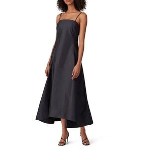 3.1 Phillip Lim Spaghe Strap Minimalistic Black Midi Dress
